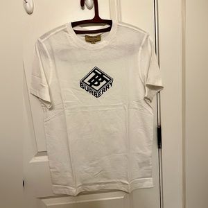 Burberry - Men Logo Print T Shirt White
